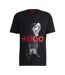 Mens Dayaking Dog T-shirt Black Hugo-1