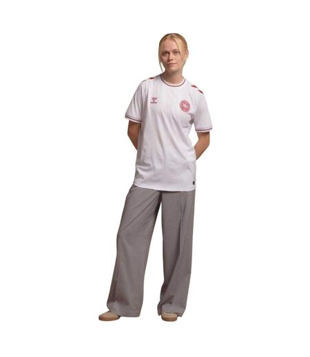Womens/ladies Denmark Away Shirt White Hummel