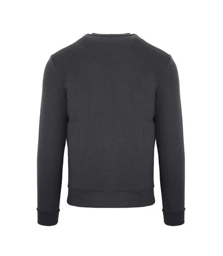 Mens Crew Neck Long-sleeved Sweatshirt Antracite Aquascutum