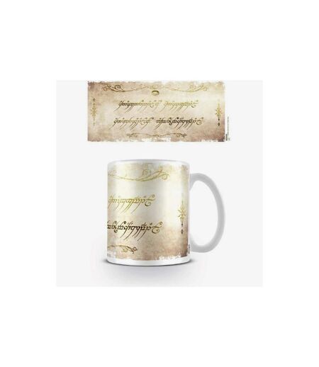 The Lord Of The Rings - Mug RING INSCRIPTION (Blanc / Blanc cassé) (Taille unique) - UTPM2429