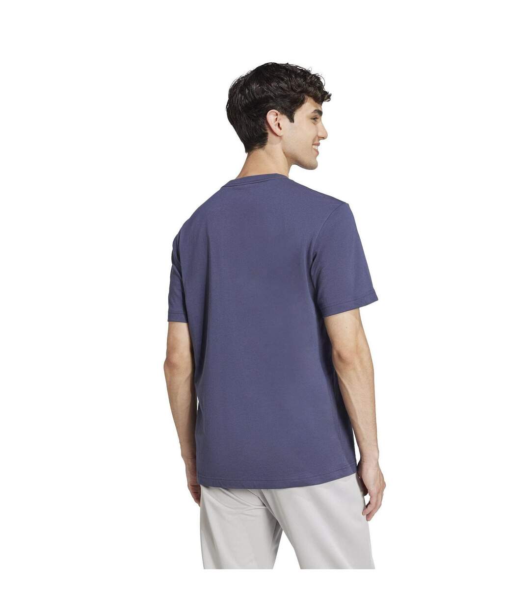 Mens Mountain Logo T-shirt Navy Adidas-3
