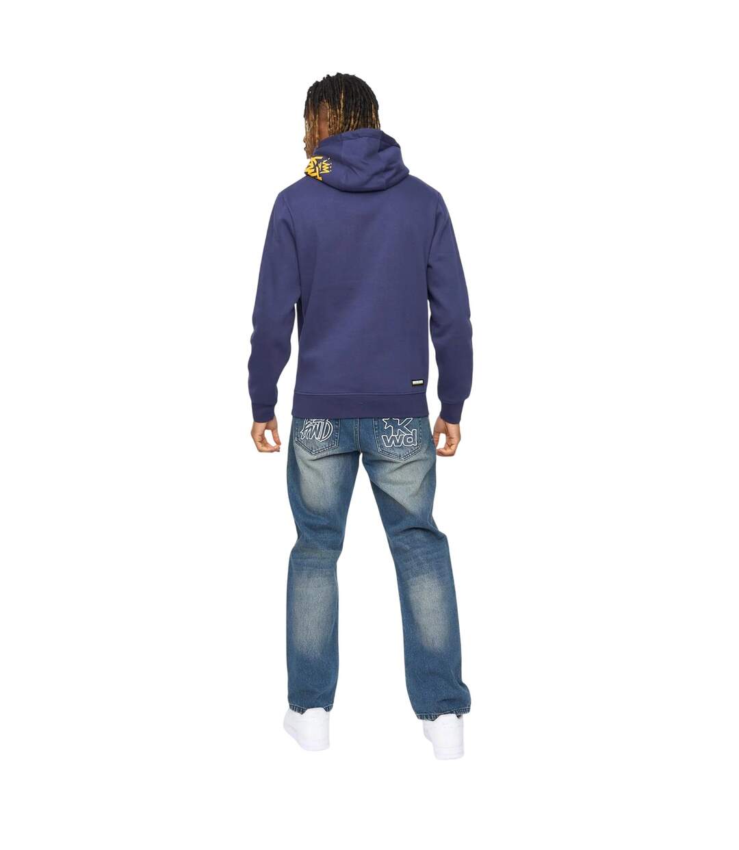 Sweat À Capuche Built Homme Bleu Marine Kings Will Dream-3