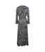 Womens/ladies Fashion Jafari Silk Robe Multicoloured Inoa-2
