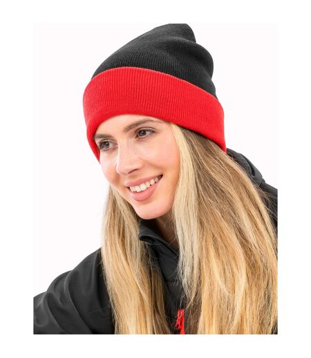 Bonnet Noir Rouge Result Genuine Recycled