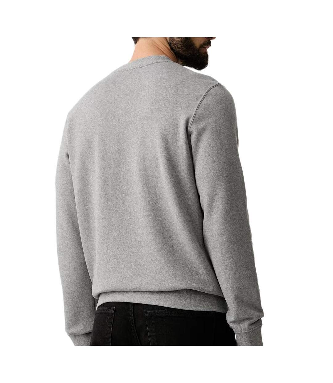Sweat gris homme calvin klein jeans terry-2