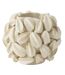 Vase Déco en Argile Fève de Cacao 31cm Beige-1