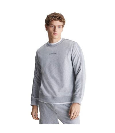 Sweat Homme Gris Chiné Calvin Klein