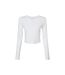 T-shirt court femme blanc uni Bella + Canvas