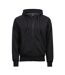 Tee Jays Mens Fashion Zip Hooded Sweatshirt (Black) - UTPC4096