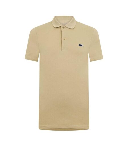 Polo Motif/style Logo Sur Poitrine Homme Beige Lacoste