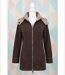 Manteau Polaire Femme Contre-collé MAYFLOWER TOKYO3 – Marron Chocolat-5
