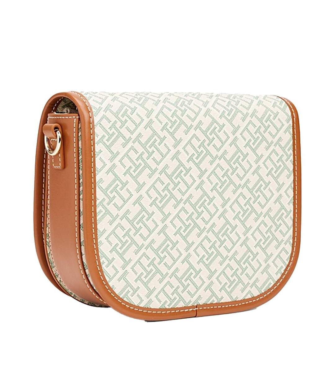 Sac à bandoulière vert femme tommy hilfiger th monoplay leather-2
