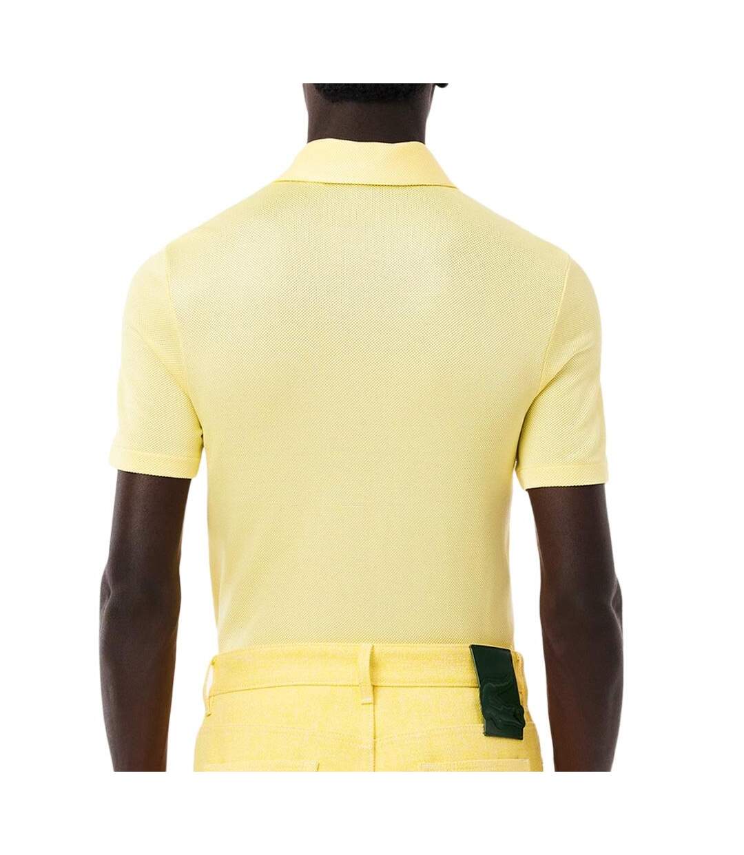 Polo jaune homme lacoste runway dh6801-2