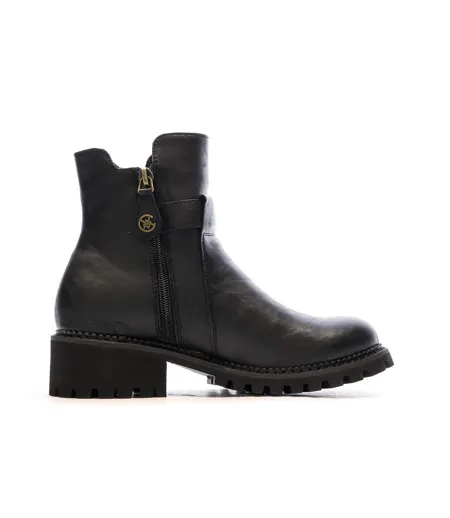 Bottines noir femme chattawak toya