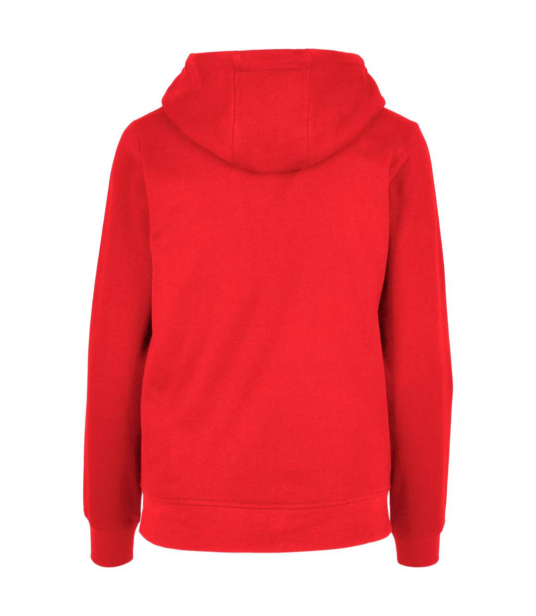 Womens/ladies basic full zip hoodie city red Build Your Brand-2