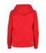 Womens/ladies basic full zip hoodie city red Build Your Brand-2