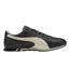Mens Sprint Cowhide Leather Lace Up Trainers Black White Puma-1
