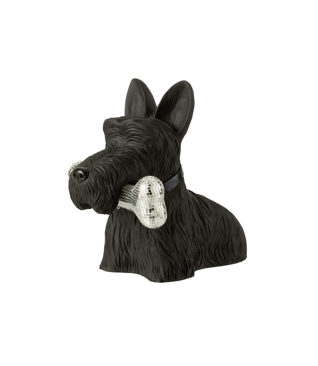 Statuette Terrier Écossais Disco 39cm Noir-3