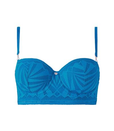 Soutien-gorge ampliforme coques moulées bleu Salomé