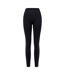 Womens/ladies Don´t Sweat It Plain Leggings Black Dare 2B-1