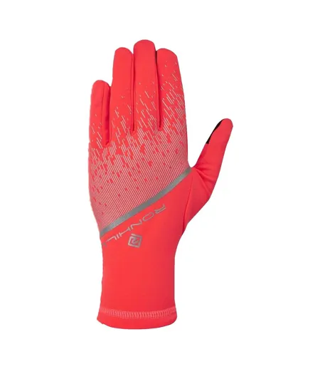 Reflective Detail Gloves Coral Ronhill