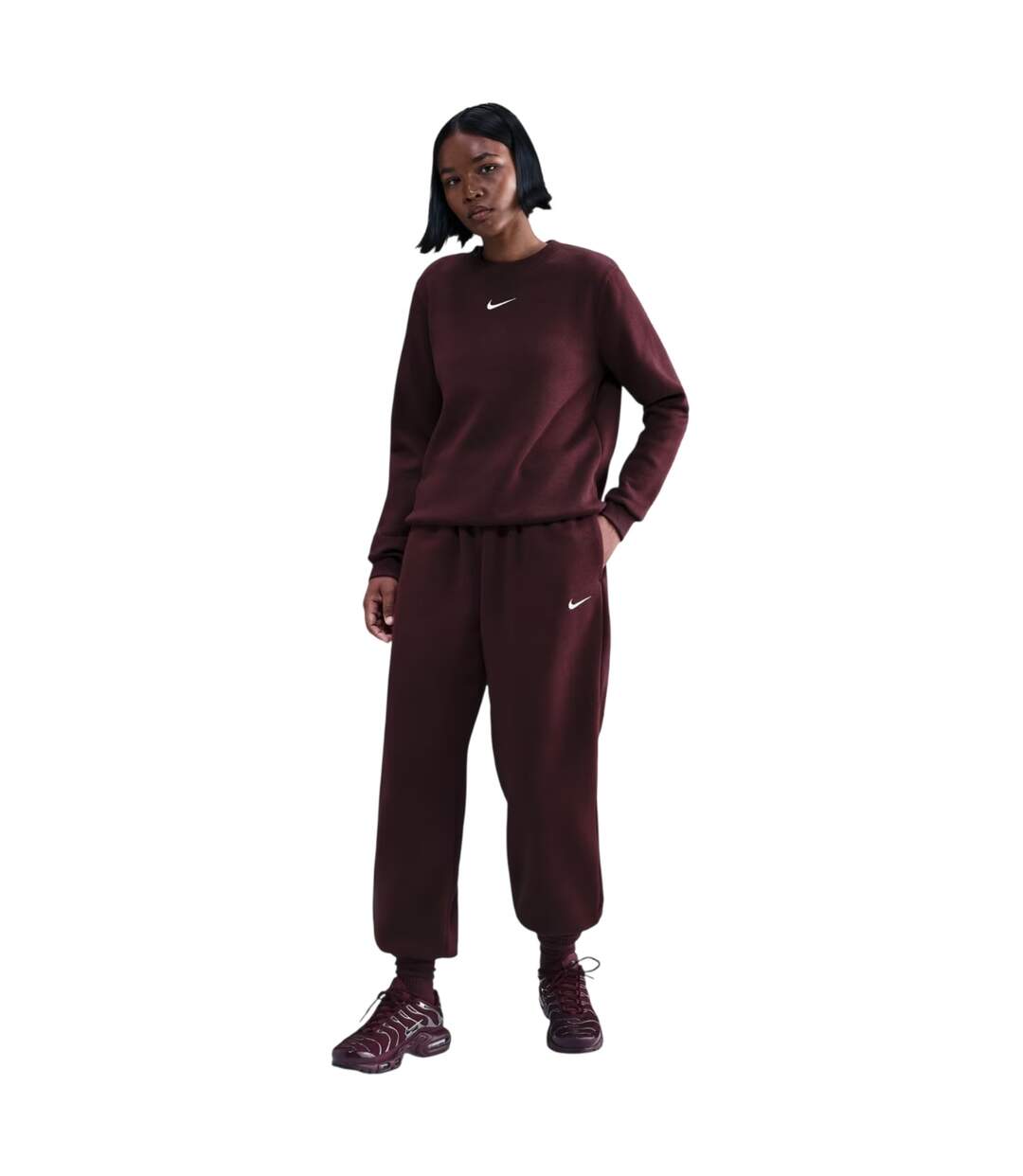 Pantalon De Jogging Femme Bordeaux Nike-4