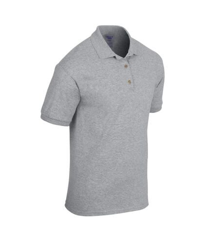Unisex Adult Dryblend Jersey Polo Shirt Sports Grey Gildan