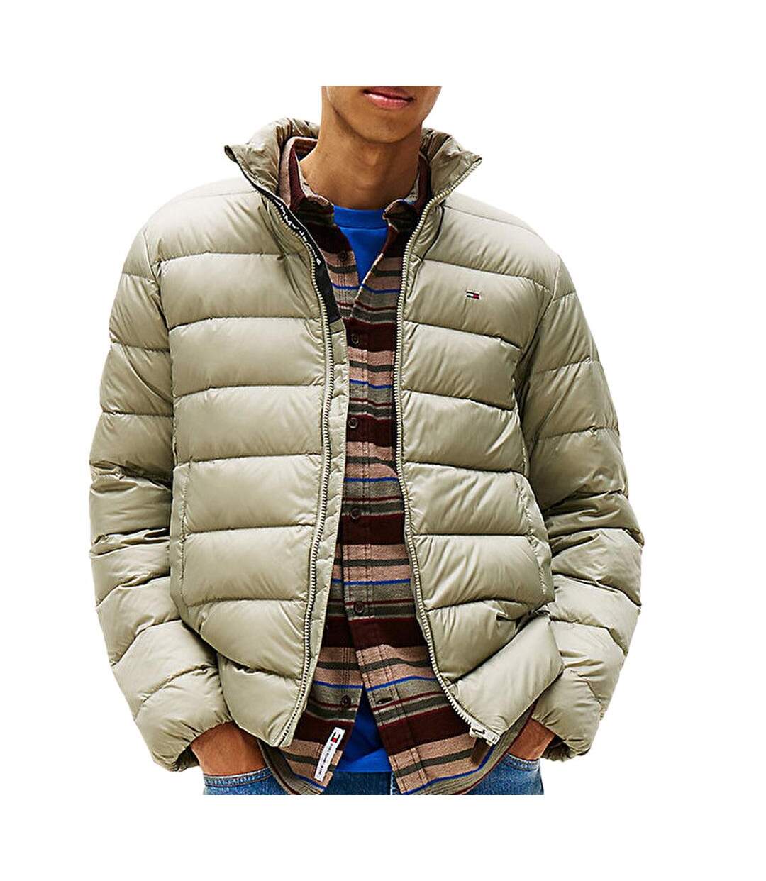 Doudoune kaki homme tommy hilfiger down-1