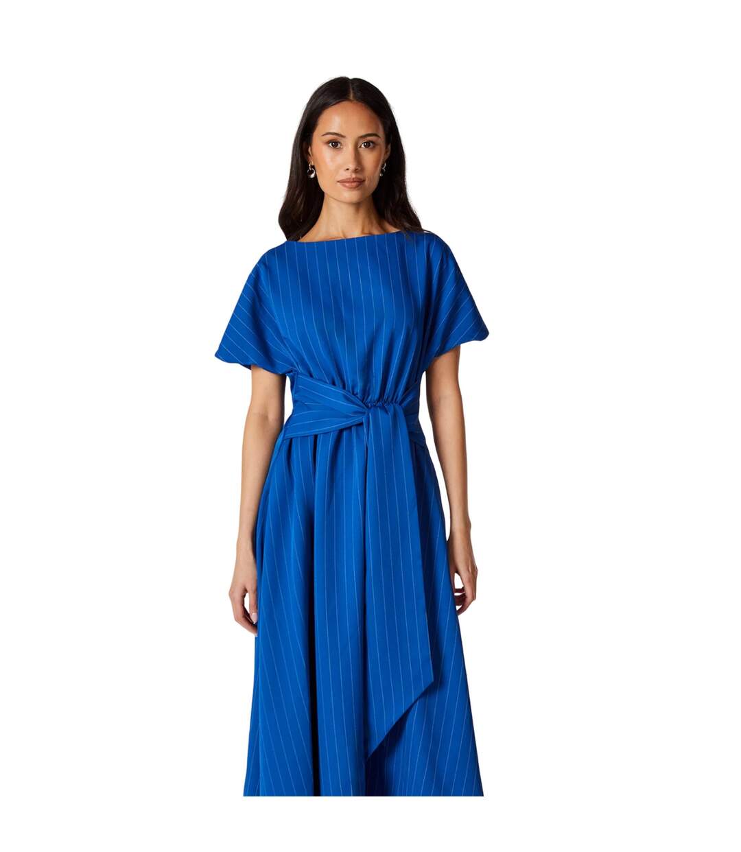 Robe mi-longue femme bleu marine Principles-3