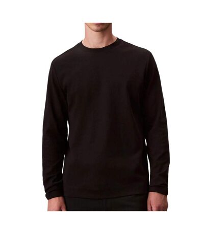 T-shirt manches longues noir homme calvin klein jeans luxe