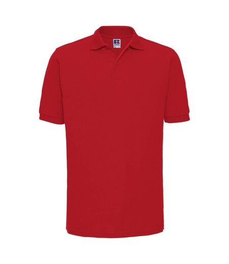 Polo À Manches Courtes Hommes Rouge Russell