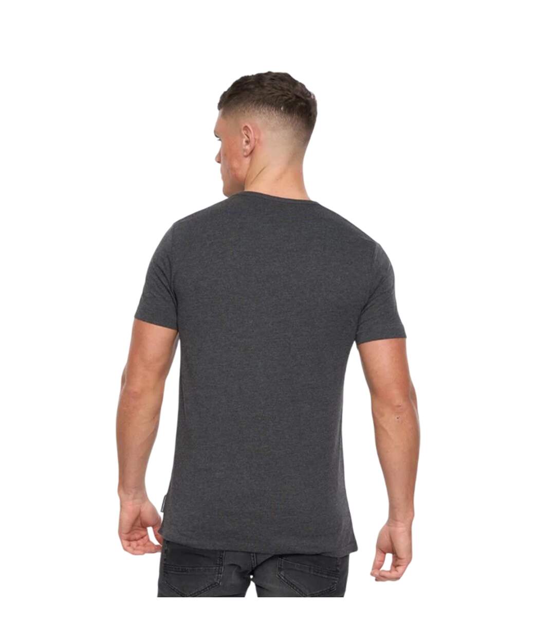 Mens logo t-shirt charcoal melange/white French Connection-2