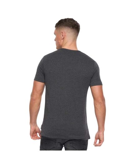 Mens logo t-shirt charcoal melange/white French Connection