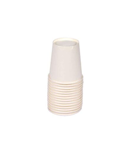 Lot de 50 Gobelets en Carton Tessie 20cl Blanc