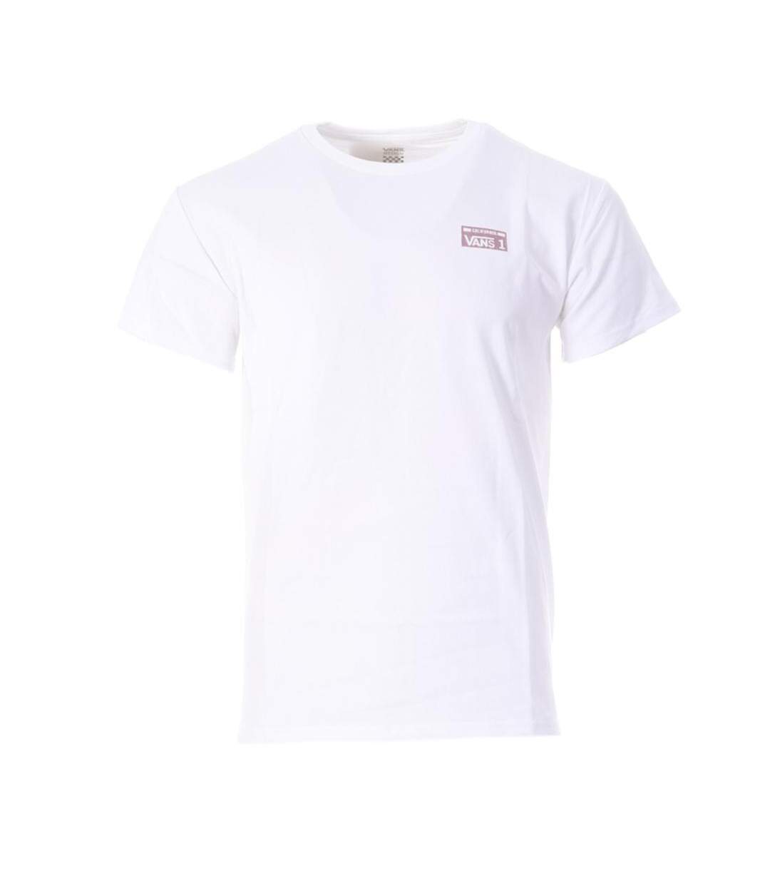 T-Shirt blanc homme vans plate-1