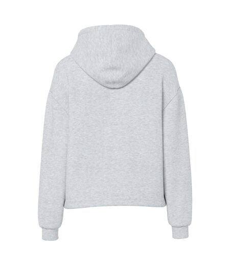 Womens/ladies Chilli Plain Long-sleeved Hoodie Light Grey Pieces