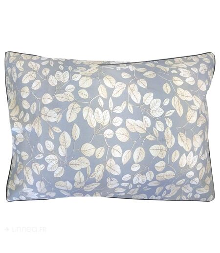 Taie d'oreiller percale de coton LISON GRIS