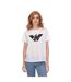 T-shirt Motif/style Logo Brodé Femme Blanc Emporio Armani-1