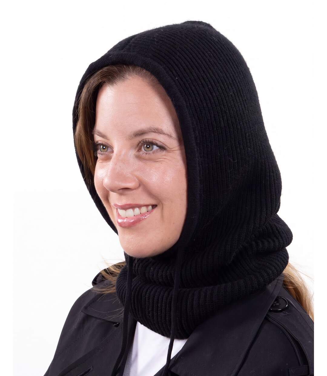 Isotoner Cagoule femme maille soft touch taille unique extensible-2
