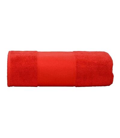 A&R Towels Print-Me Big Towel (Fire Red) (One Size) - UTRW6039