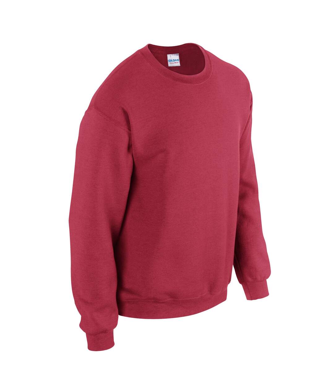 Sweat Homme Rouge Foncé Chiné Gildan-3
