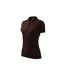 Womens/ladies Pique Polo Shirt Brown Malfini-1