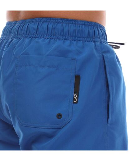 Short De Bain Style Logo Homme Bleu Emporio Armani