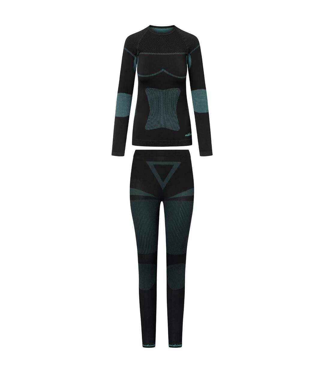 Ensemble Thermique Ilsa Femme Noir Vert Viking-2