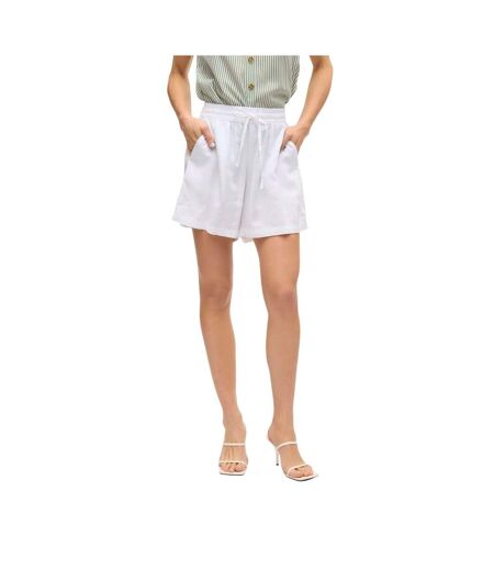 Short Linn Femme Blanc Neige Vero Moda