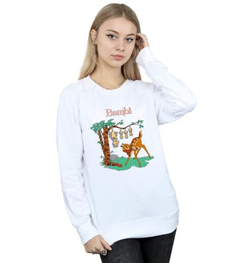Disney - Sweat BAMBI TILTED UP - Femme (Blanc) - UTBI12992