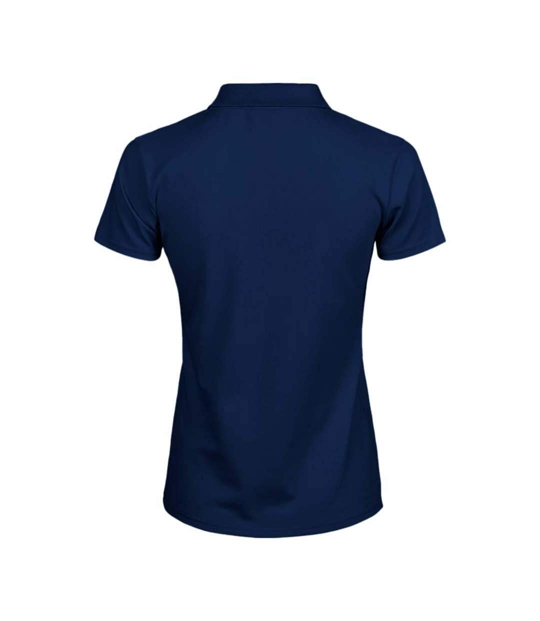 Polo À Manches Courtes Femmes Bleu Marine Tee Jays-2