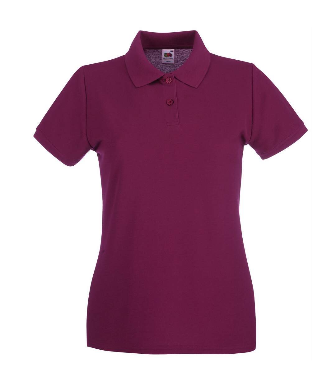 Polo premium femme bordeaux Fruit of the Loom