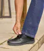Les Mocassins Scratchés en Croûte de Cuir Lisse-1
