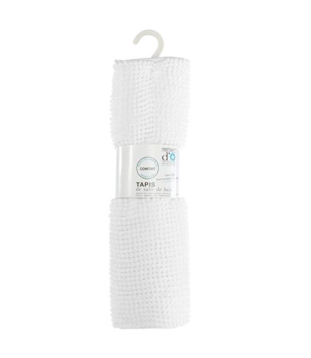 Tapis de Salle de Bain Chenille 50x80cm Blanc